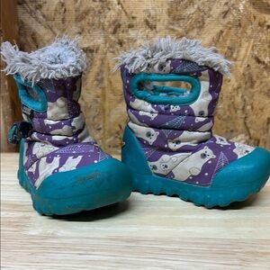 Kids' Winter Boots with Polar Bear Print